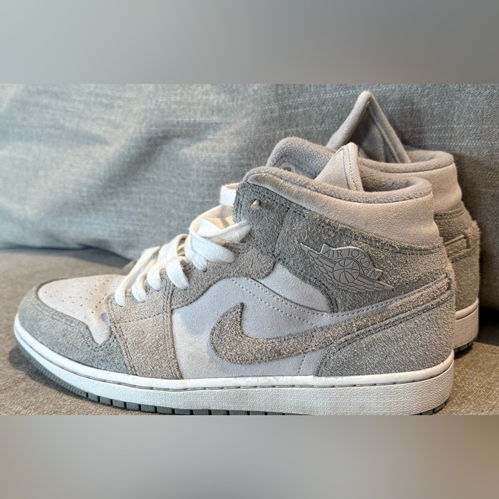 NIKE- Air Jordan Gray and White Sneakers- Men’s 10.5